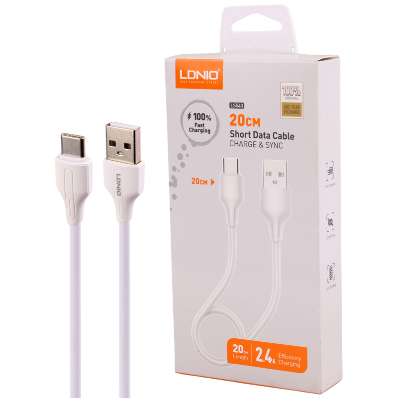 Ldnio-LS540-2.4A-20cm-Type-C-Cable-1