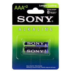 باتری دوتایی نیم قلمی Sony Alkaline بسته ۲۴ عددی
